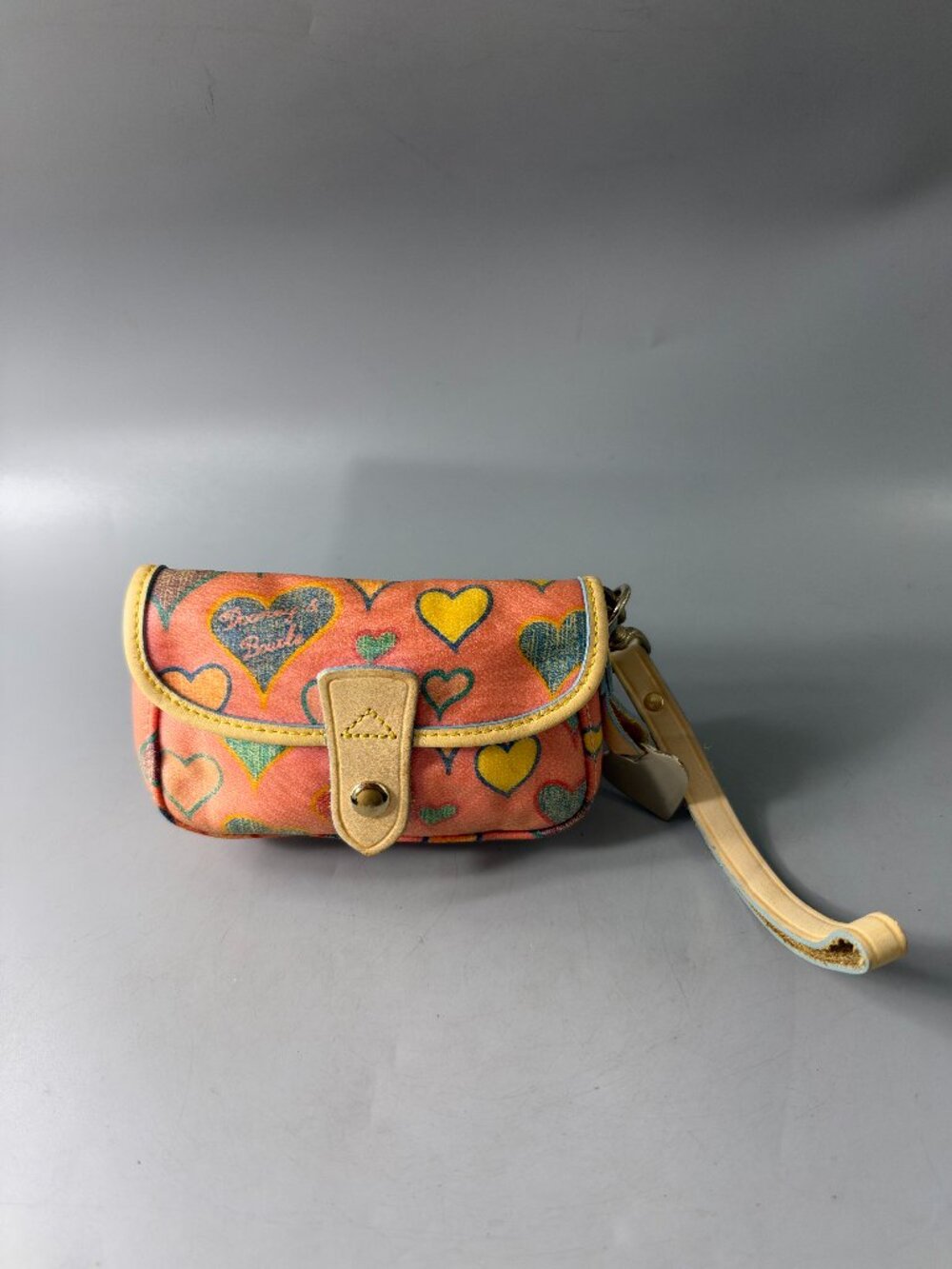 Authentic Vintage Dooney & Bourke Y2K Rainbow Crayon Leather Wristlet